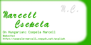 marcell csepela business card